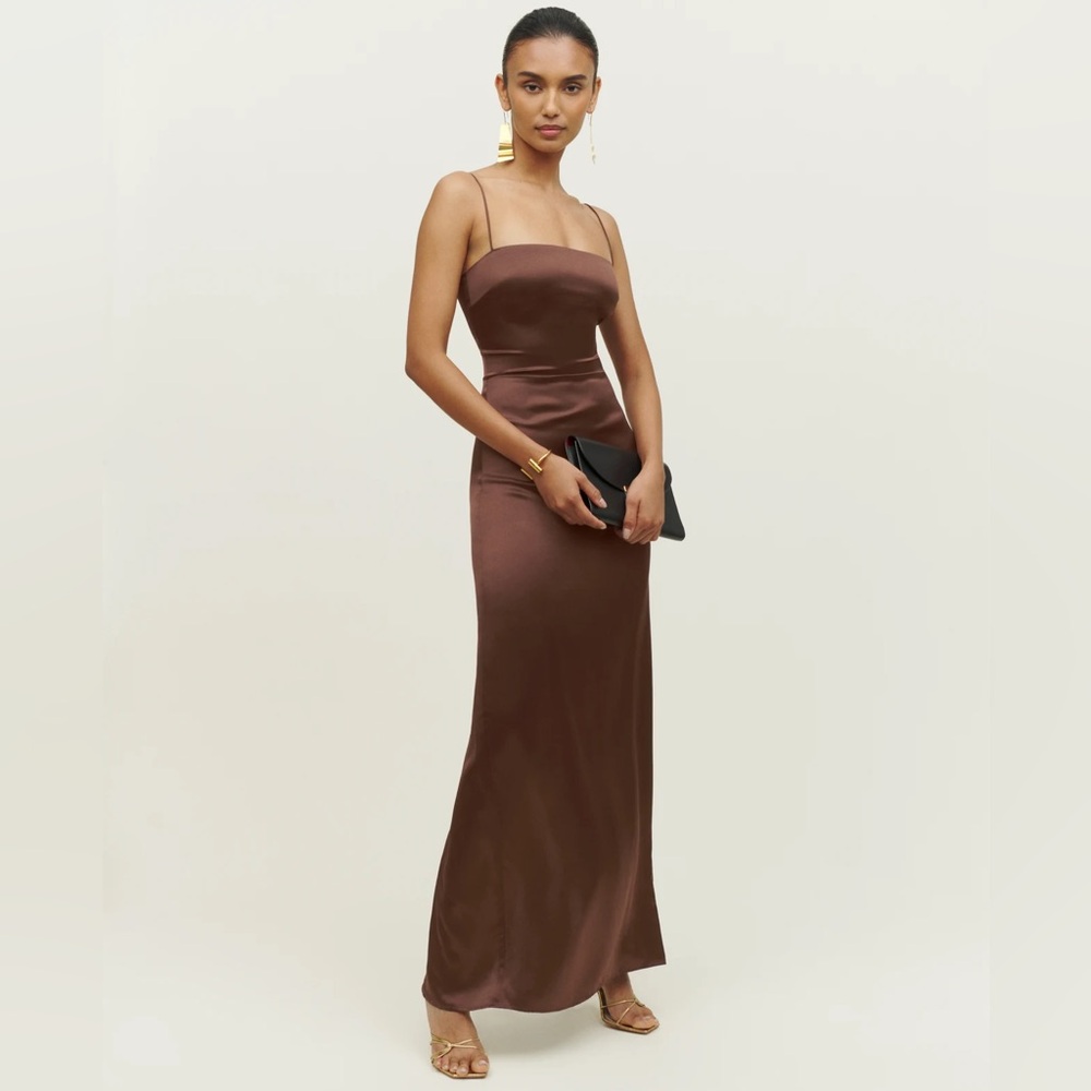 Reformation Frankie Dress Maxi Cafe 6